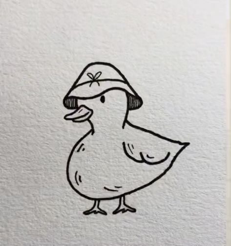 Duck With Hat Tattoo, Duck With Flower Hat Tattoo, Two Headed Duck Tattoo, Funny Duck Tattoo, Silly Duck Tattoo, Cute Duck Tattoo, Cowboy Hat Tattoo, Goose Tattoo, Pigeon Tattoo