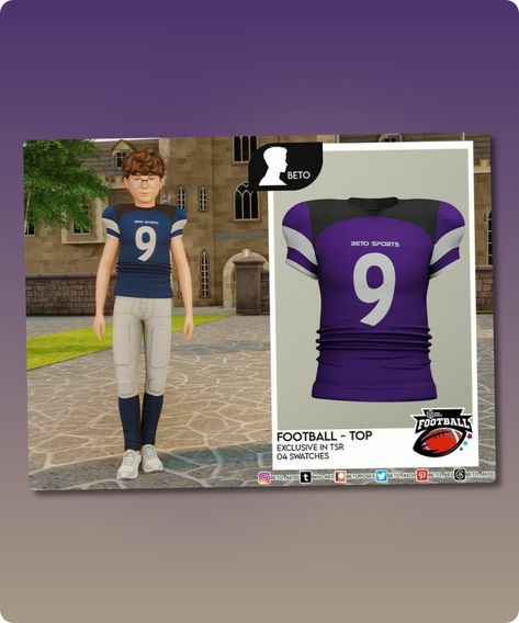 American football player uniform, Enjoy it 04 colors New Mesh All Lods All maps #uniform #everyday #sims #tops #sims4 #sims4cc Sims 4 Football Mod, Jersey Sims 4 Cc, Sims 4 American Football Cc, Sims 4 Soccer Jersey, Sims 4 Cc Football Jersey, Sims 4 Football Cc, School Uniform Skirts, Pilot Uniform, Mod Jacket