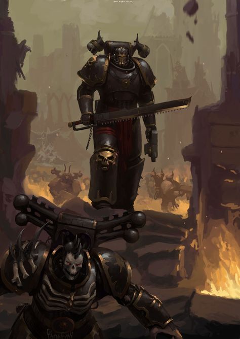 Space Marine Art, Chaos 40k, Iron Warriors, Sons Of Horus, Warhammer 40k Art, Warhammer Art, Warhammer 40k Artwork, Warhammer 40k Miniatures, Warhammer Fantasy