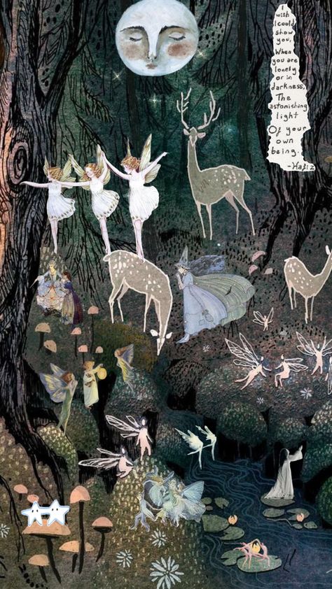 magical little nighttime fairytale forrest moment #fairies#fairytalecore Ulla Thynell, In The Woods, Forest, Animals