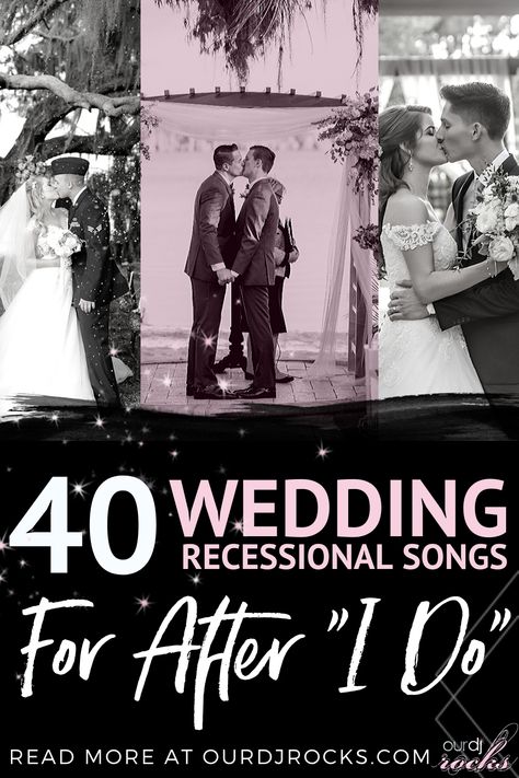 Walk Out Songs Wedding, Wedding Walk Out Songs, Songs To Walk Out To After Wedding, Recessional Wedding Songs, Wedding Reception Walk In Songs, Fun Recessional Wedding Songs, Wedding Songs To Walk Down Aisle Exit, Wedding Recessional Songs Upbeat, Ceremony Exit Songs