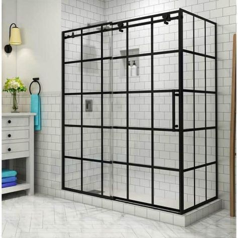 Corner Shower Doors, Bathtub Enclosures, Frameless Hinged Shower Door, Black Shower Doors, Frameless Sliding Shower Doors, French Industrial, Tub Doors, Sliding Shower Door, Master Bath Remodel