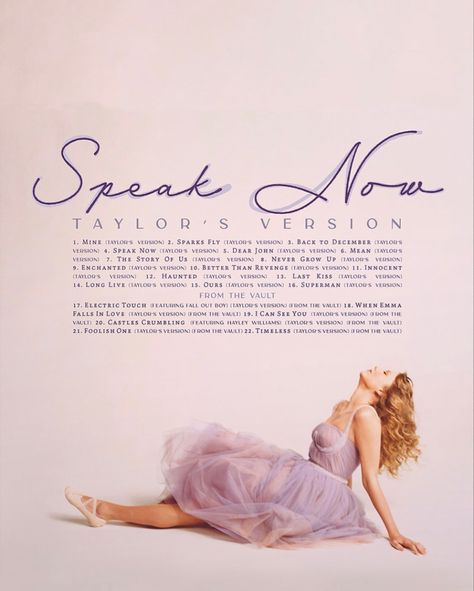 Speak Now Poster Taylors Version, Taylor Swift Posters Speak Now, Taylor Swift Poster Speak Now, Taylor Swift Speak Now Poster, Speak Now Poster, Taylor Prints, Posters Layout, Concert Poster Art, Taylor Swift Speak Now