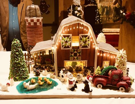 2017 Benny’s Barn Barn Gingerbread House, Homemade Gingerbread House, Gingerbread House Ideas, Cool Gingerbread Houses, Gingerbread House Recipe, Gingerbread House Parties, Gingerbread House Designs, All Things Gingerbread, Gingerbread House Cookies