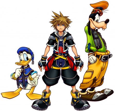 Square Enix, Kingdom Hearts, Sora, Donald Duck, Goofy Goof Sora Kh2, Goofy Kingdom Hearts, Monster High Boys, Kingdom Hearts 2, Tetsuya Nomura, Kingdom Hearts Characters, Kingdom Hearts Ii, Character Design Tutorial, Kingdom Hearts Fanart