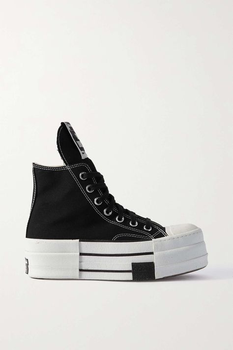 Converse Drkshdw, Rick Owens Converse, Avant Garde Aesthetic, Rick Owens Shoes, Converse Classic, Rick Owens Women, Spring Fashion Casual, Luxury Sneakers, Chuck 70