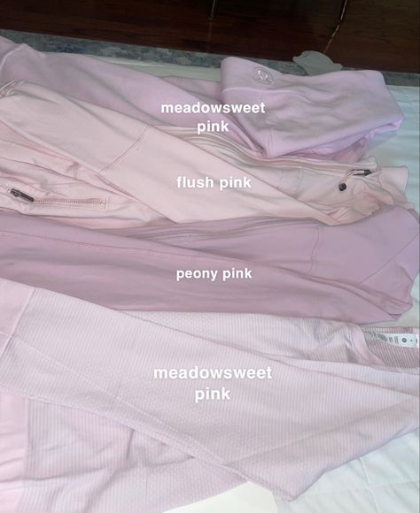 lululemon, pink color comparison, pink shades, lululemon outfit, define jacket, swiftly tech, scuba, coquette Meadowsweet Pink Define Jacket, Lululemon Scuba Jacket Outfit, Lululemon Outfit Define Jacket, Pink Define Jacket Outfit, Pink Lululemon Jacket Outfit, Pink Lululemon Outfit, Swiftly Tech Outfit, Pink Peony Lululemon, Lulu Define Jacket Outfit