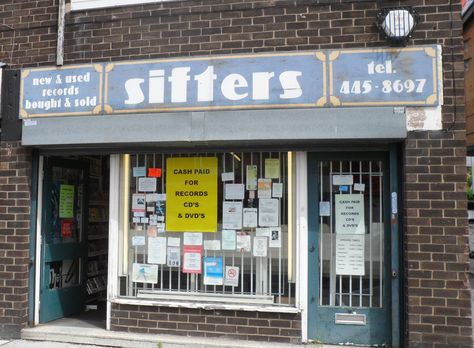 Sifters Records – Immortalized in the Oasis song “Shakermaker” New Cds, The Oasis, T Shirt Picture, Record Shop, Past Present Future, Joy Division, Greater Manchester, Record Store, Me Me Me Song