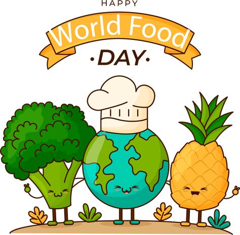 Save Food Poster Drawing, Nutrition Month Poster Making Drawing, Save Food Poster, World Food Day Poster, International Food Day, World Food Day, Balloons Ideas, Food Day, Paper Cutouts