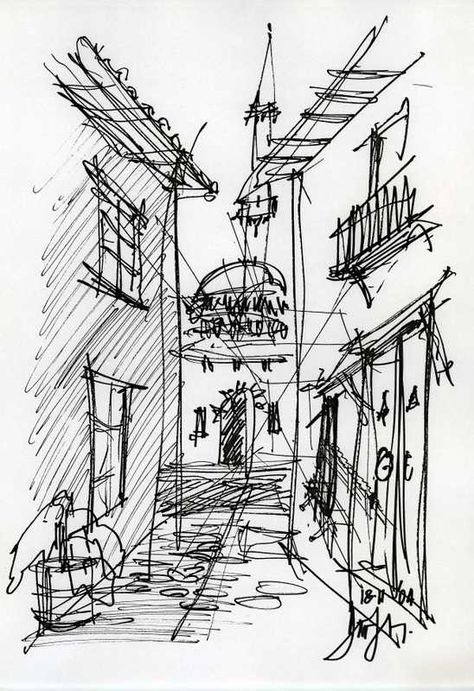 Rough Sketch Architecture Rough Sketch, Rough Sketches Sketchbooks, Rough Sketches Doodles, Pen Rendering, Sketching Architecture, Croquis Architecture, City Skylines Game, Relationship Drawings, Sketch Architecture