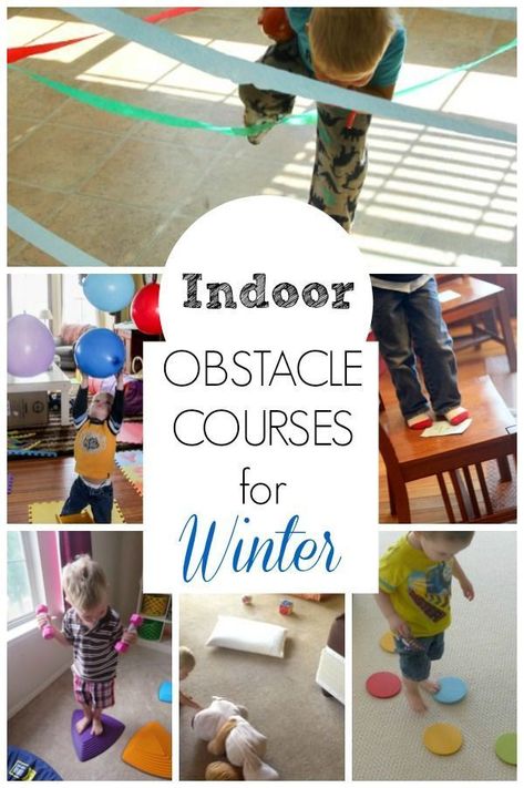 These obstacle course ideas are great for getting preschoolers moving indoors! Perfect winter activities to burn energy and use gross motor skills too.  #grossmotor #preschool #howweelearn #activities #kids #diykids #activities #games #kidsdiy #funforkids  #preschoolers #obstaclecourse #winter #toddler Indoor Obstacle Course, Toddler Obstacle Course, Obstacle Course Ideas, Kids Obstacle Course, Course Ideas, Motor Planning, Indoor Kids, Winter Activities For Kids, Gross Motor Activities