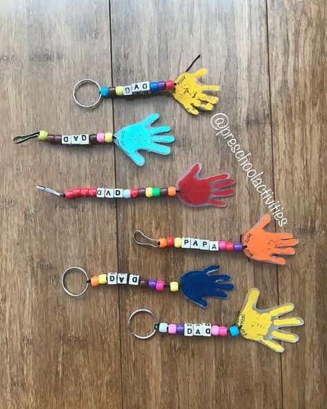 Fathers Day Gifts Ideas From Kids Prek, Father’s Day Daycare Ideas, Fathers Day Gifts Ideas Kindergarten, Fathers Day Gifts Kindergarten, Shrinky Dink Fathers Day Gift, Father's Day Preschool Gifts, Father’s Day Kindergarten Gift, Father’s Day Crafts Pre K, Fathersday Crafts Toddler