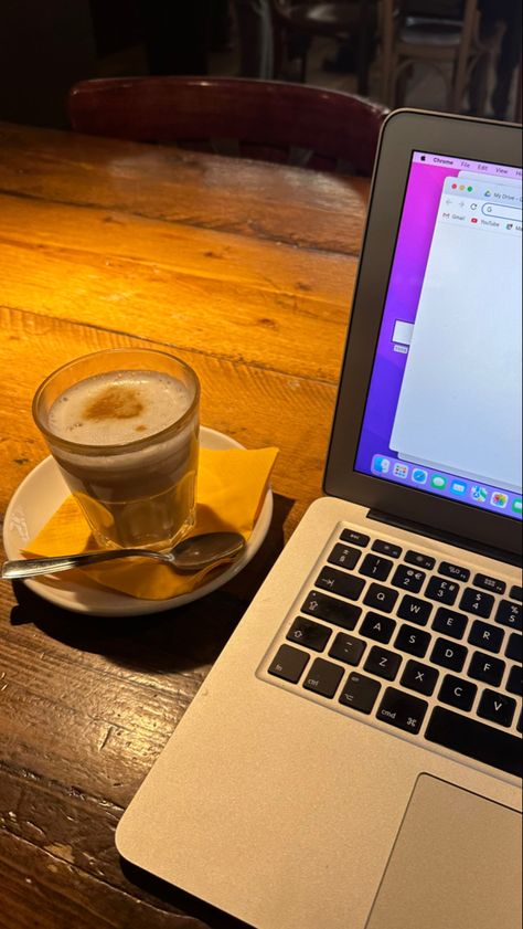 Latte in a coffee shop whilst travelling milan, Italy, and remote working Working In A Cafe, Milano Travel, Work Cafe, Italy Coffee, Italy Milan, Remote Working, Italy Aesthetic, Coffee Aesthetic, Cafe Coffee