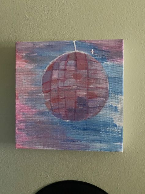 mirrorball painting taylor swift- inspired by mira Mirrorball Painting Taylor Swift, Mirrorball Painting, Summer Stuff, Mini Canvas Art, Mini Canvas, Taylor Swift, Swift, Canvas Art, Paintings