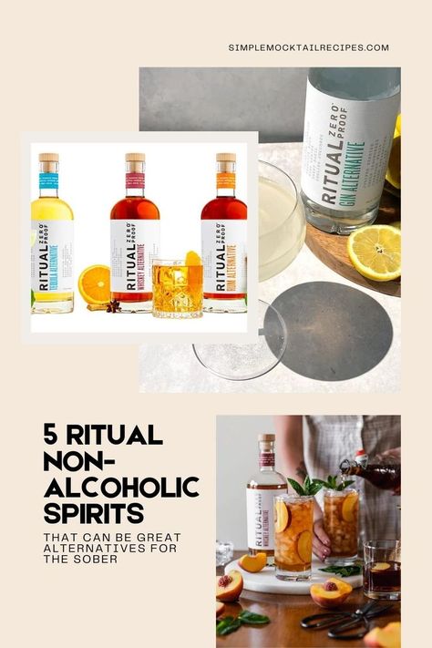 Ritual Zero Proof is an alcohol-free brand of liquor alternatives. They are created with natural components and have an ABV of 0%. Check out Ritual Mocktails. | Ritual Non-Alcoholic Recipes | Ritual Non-Alcoholic Margarita | Mocktails Non-Alcoholic Ritual Simple Mocktail, Ritual Zero Proof, Mocktail Recipes, The Ritual, Be Great, Non Alcoholic, Mocktails, Alcohol Free, Ritual