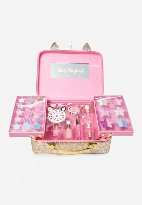 Justice Makeup, Claire's Makeup, Peppa Pig Toys, Disney Barbie Dolls, Unicorn Makeup, Christmas Unicorn, Magical Makeup, Unicorn Pictures, Makeup Box