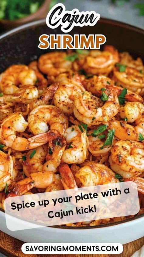 Bold, Zesty, and Ready in Minutes This Cajun shrimp skillet is bursting with flavor, thanks to a rich blend of spices and fresh ingredients. Perfect for busy nights when you want something quick, but crave restaurant-quality taste at home. Save this quick and easy recipe for busy days #CajunShrimp #SkilletMeal #ShrimpRecipes #CajunSpices #EasySeafood #QuickDinners #FlavorfulMeals #WeeknightDinner #SeafoodDelight #SpicyShrimp Shrimp Recipes Spicy, Cajun Shrimp Skillet, Shrimp Pita, Cajun Recipes Louisiana, Cajun Recipes Easy, Cajun Shrimp And Rice, Shrimp Scampi Pasta Recipes, Creamy Cajun Shrimp, Creamy Cajun Shrimp Pasta