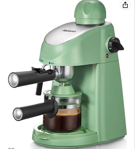 Amazon.com: Yabano Espresso Machine, 3.5Bar Espresso Coffee Maker, Espresso and Cappuccino Machine with Milk Frother, Espresso Maker with Steamer,Green: Home & Kitchen #sale #espressomachine #deals Coffee Essentials, Cappuccino Maker, Cappuccino Machine, Amazon Coffee, Studio Apt, Frothing Milk, Espresso Makers, Glass Carafe, Kitchen Sale