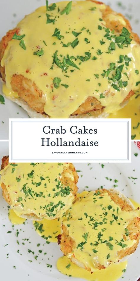 Crab Breakfast, Seafood Cakes, Crab Cake Benedict, Best Sauce Recipe, Crab Cake Recipes, Crab Dishes, Recipes Seafood, Hashbrown Breakfast Casserole, Crab Cake