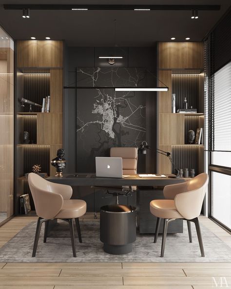 Small Office Ideas For Men Business, Small Luxury Office, Feminine Executive Office, Lawyer Office Design Modern, Office Cabin Interiors, Modern Office Cabin Design, Law Office Design Interiors, Conference Room Design Creative, Woman Office Decor