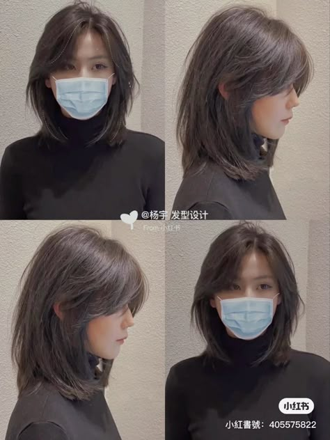 Hair For Bigger Women, Long Bob Hairstyles Korean, Japanese Haircut For Round Face, Korean Short Haircut With Bangs For Round Face, Korean Short Haircut For Women, Medium Haircut Korean Round Faces, Short Hush Haircut, Chubby Short Hair Round Faces, Asian Medium Haircut