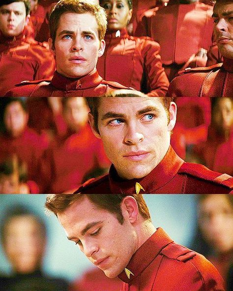 Cris Pine, Jim Kirk, Red Uniform, Academy Uniforms, Star Trek Reboot, Star Trek 2009, James T Kirk, Star Trek Captains, Star Trek Tv