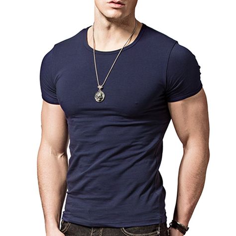 Tight T Shirt, Men Casual Summer, Men Fashion Casual Outfits, Men T Shirt, Mens Casual Outfits, Quality T Shirts, Sport T Shirt, Stylish Men, Casual T Shirts