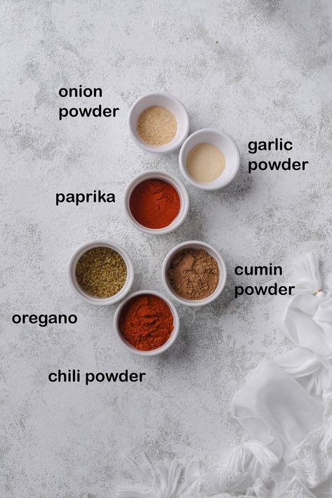 Homemade Chili Seasoning Mix recipe is so easy. Two tablespoons equals one of those packets you buy at the store.  Use how to make recipe in chilies, tacos, casseroles, bean patty mixes and more! Wonderful mix of chili spices. #homemadechiliseasoningmix #veganrecipes #chiliseasoning #chiliseasoningmix #chiliseasoningrecipe #homemadechiliseasoning Salt Free Chili Seasoning, Chili Seasoning Mix Recipe Diy, Easy Chili Seasoning Recipe, Chili Spices Blend, Chili Mix Seasoning, Homemade Chili Seasoning Recipe, Chili Spice Mix Recipe, Best Chili Seasoning Recipe, Diy Chili Seasoning