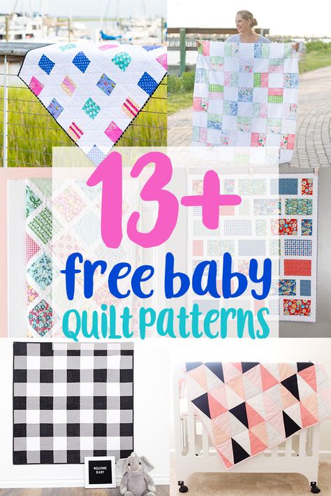 Quilt Patterns For Beginners, Free Baby Quilt Patterns, Sew Baby, Baby Quilt Pattern, Baby Quilt Patterns, Beginner Quilt Patterns, Easy Quilt Patterns, Beginner Sewing Projects Easy, Boy Quilts