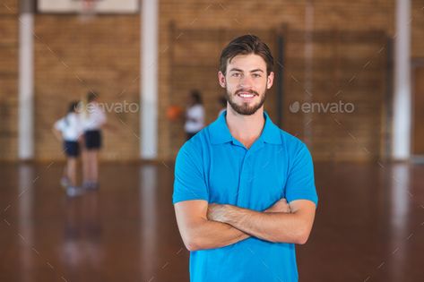 Teacher Portrait, Court Basketball, Sports Court, Ad Sports, Male Teacher, School Gym, Spelling Bee, Physical Education, Technology Logo