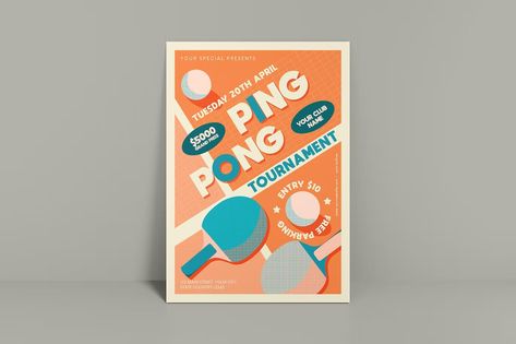 Ping Pong Tournament Flyer Get it now!! #flyer #flyerdesign #flyertemplate #flyertemplates #summer #summersale #flyermusic #bestfyler #freefyler #printtemplate #promotion #halloween #christmasflyer #wintersale #adversting #premiumdesign #freedesign #bestdesign #summerparty #halloweenparty #envato #envatomarket #graphicriver #envatoelements #summerflyer #halloweenflyer #creativemarket #freepik #behance #shutterstock #dribbble Tournament Flyer Design, Ping Pong Tournament, Pong Tournament, Sport Flyer, Halloween Flyer, Christmas Flyer, Sports Flyer, Club Flyers, Envato Elements