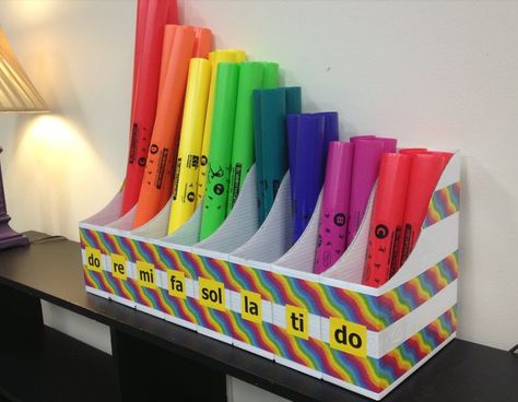 Boomwhacker Storage, Music Classroom Organization, Music Room Organization, Music Classroom Decor, Music Room Ideas, Music Classroom Ideas, Music Class Ideas, Music Teaching Ideas, Boomwhackers