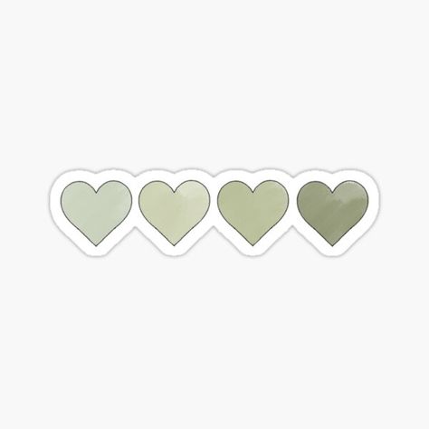 Green Tape Sticker, Pastel Green Stickers, Green Things Aesthetic, Green Stickers Aesthetic Printable, Sage Green Png, Green Stickers Aesthetic, Cute Green Stickers, Green Aesthetic Design, Heart Stickers Aesthetic