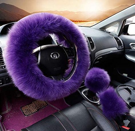 Fuzzy Steering Wheel Cover, Purple Car, High End Cars, Long Hair Color, Steering Wheels, Car Steering Wheel Cover, Car Ideas, Fit Car, Car Steering