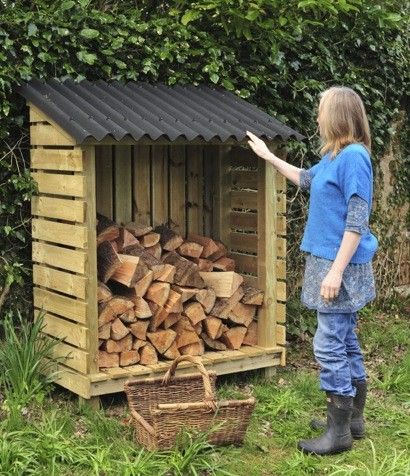 WoodKind:: We make log stores in Glasgow Wood store wood shed Small Wood Storage Outdoor, Small Wood Shed Ideas, Outdoor Wood Storage Ideas, A Frame Wood Storage, Wood Store Ideas, Log Store Outdoor, Log Store Ideas, Wood Storage Outdoor, Wood Shed Ideas