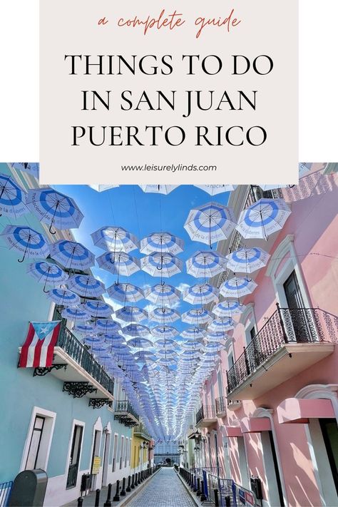 There are so many fun things to do in San Juan, Puerto Rico. It is a city filled with history, amazing food, and tropical beaches. There truly is something for every type of traveler whether you want to hike the rain forest or stroll the romantic streets of Old San Juan or sip piña coladas beachside the whole time! San Juan Beach, Tropical Vacation Destinations, Puerto Rico Beaches, Puerto Rico Trip, Puerto Rico Vacation, Puerto Rico History, Family Vacation Spots, Old San Juan, Caribbean Vacations