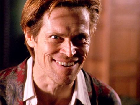 Willem Dafoe as Norman Osborn / Green Goblin (Spider-Man) Evil Grin Reference, Grinning Reference, Tim Burton Batman, Justice League Characters, Creepy People, Facial Expressions Drawing, Norman Osborn, Smile Drawing, Creepy Smile