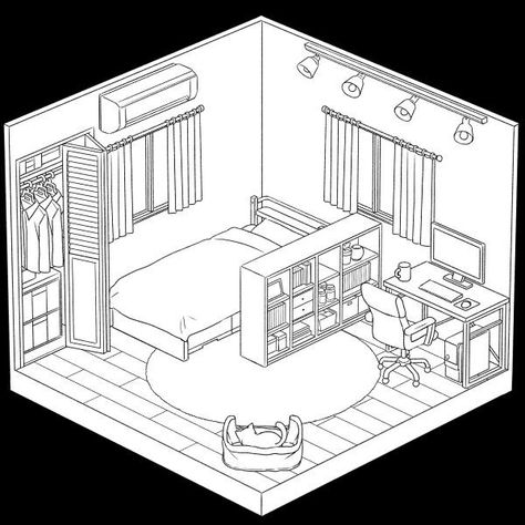 Isometric Room Procreate, Ancient Chinese Architecture, Isometric Drawing, Nature Art Drawings, Interior Design Sketches, Architecture Design Drawing, Isometric Art, Isometric Design, Isometric Illustration