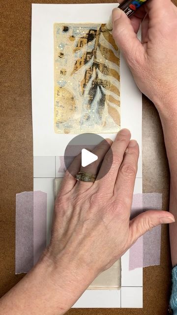 Diana Garrison on Instagram: "Day 61: Step aside, raw umber; quinacridone nickel azo gold is the star in this combo! (Nice work, paper pixies!)  1 gel print with 2 random colors + 1 random paper collaged between the layers. Follow #100randomprints to see them all. 🧡  The color gods have a free color resource for you in my profile! Tag me if you invite them into your studio for random color selections, and I’ll share your work in my stories.   #the100dayproject2024 #colorgods #paperpixies #randomcolors #randompapers #gelprinting #mixedmedia #collage #rawumber #quinacridonenickelazogold" Torn Paper Collage Ideas, Decoupage Painting Canvas, Torn Paper Art Ideas, Collage Work Ideas, Gel Print Collage, Gel Print Art, Gel Printing Ideas, Nature Collage Art, Gelli Plate Cards