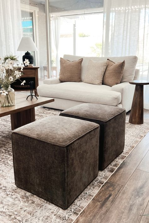 Lynwood Square Upholstered Cube … curated on LTK Square Pouf Ottoman Living Rooms, Ottoman Cubes Living Rooms, Cube Ottoman Living Room, Modern Ottoman Living Room, Pouf Ottoman Living Room, Living Room With Ottoman, Ottoman Living Room, Cube Seat, Blue Sofas Living Room