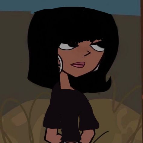 Cartoon Profile Pics With Bangs, Short Hair With Bangs Anime Pfp, Short Hair Pfp Cartoon, Short Hair Cartoon Girl, Cartoon With Bangs, Short Hair Girl Pfp, Dark Hair Cartoon Characters, Cartoon Girl Hair, Black Hair Bangs