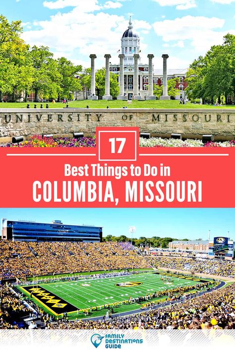 17 Best Things to Do in Columbia, MO — Top Activities & Places to Go! Columbia Missouri Things To Do In, Adventurous Life, Columbia Missouri, Columbia Mo, Missouri Tigers, University Of Missouri, Family Destinations, I Want To Travel, Trip Ideas