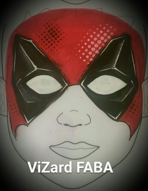 Deadpool face paint marvel painting boy design Deadpool Face Paint, Superhero Face Painting, Deadpool Face, Face Painting For Boys, Professional Face Paint, Marvel Paintings, Boy Design, Comic Face, Cute Halloween Makeup