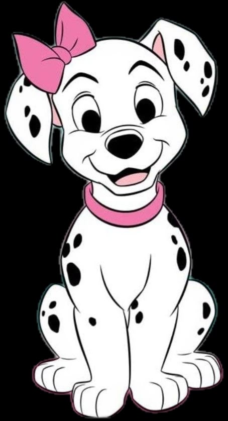 Animal Sketches Easy, Dalmatian Party, Kids Cartoon Characters, Images Disney, Cartoon Coloring Pages, Pinturas Disney, 101 Dalmatians, Disney Coloring Pages, Cute Cartoon Drawings