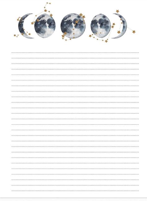 Page Templates For Samsung Notes, Witchy Stationary, Notebook Paper Template, Minimalistic Tattoo, Writing Paper Template, Stationary Printable, Samsung Notes, Witch Coloring Pages, Writing Paper Printable Stationery