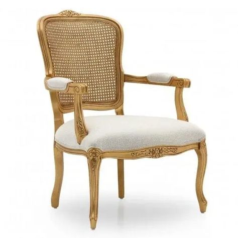 Luisa Lounge Upholstered Chairs Fabric, Cane Back Chairs, Provincial Furniture, French Provincial Furniture, Fabric Bed Frame, Luxury Chairs, Linen Chair, Oak Dining Chairs, Dining Armchair