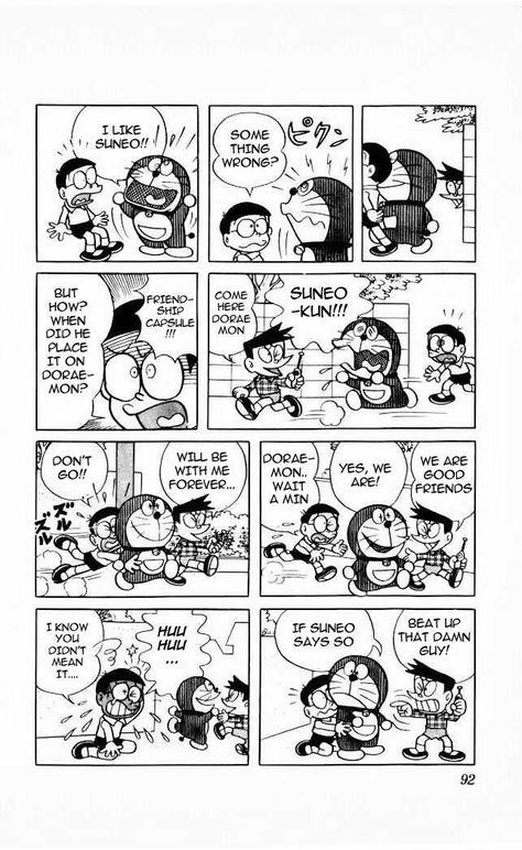 Doraemon Japanese, Doraemon Comic English, Comic Strip Drawing Ideas, Doraemon Comics, Manga English, Doraemon Cartoon, Doraemon Wallpapers, Funny Sketches, Best Friend Songs