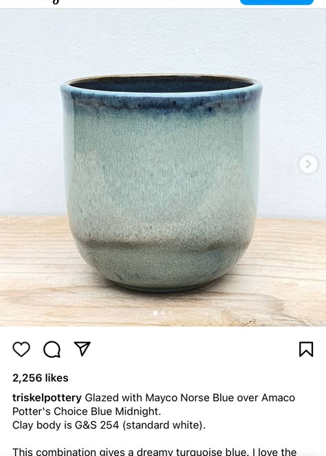 Mayco Norse Blue, Spectrum Glazes, Mayco Glaze, Glaze Combinations, Glaze Combos, Glaze Ideas, Pottery Glaze, Amaco Glazes, Ceramic Glaze Recipes