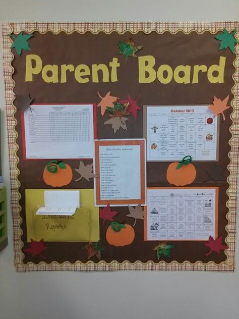 Parent Bulletin Boards Daycare, Infant Parent Board Ideas, Parent Boards Daycare, Fall Parent Board Ideas Daycare, Parent Board Ideas Daycare Toddler, Parents Bulletin Board Ideas, Parent Board Ideas, Home Daycare Parent Board, Parent Info Board