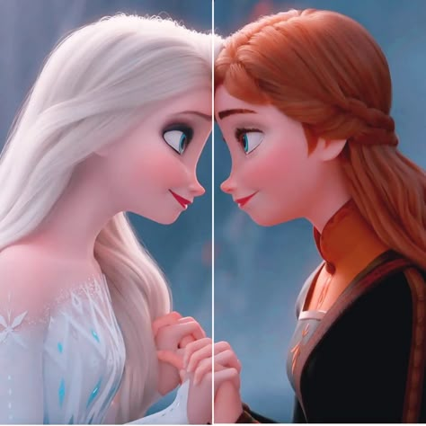 Twin Profile Pictures Bff, Bff Wallpaper, Anna Et Elsa, Besties Pictures, Anna Und Elsa, Frozen Wallpaper, Frozen Pictures, Anna And Elsa, Good Photo Editing Apps